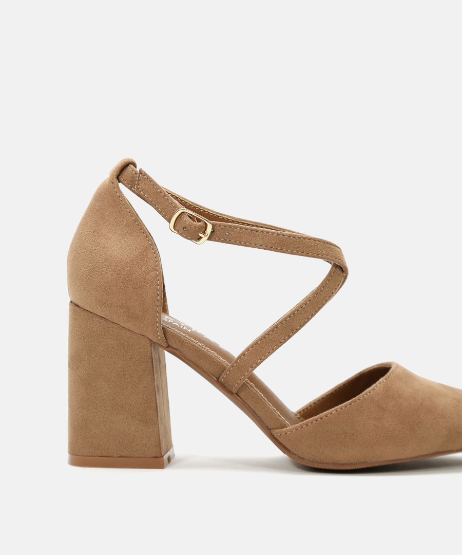 Sapatos salto tiras cruzadas image number null